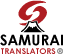 주식회사 번역의 사무라이의 영문 로고 Samurai Translators K.K.